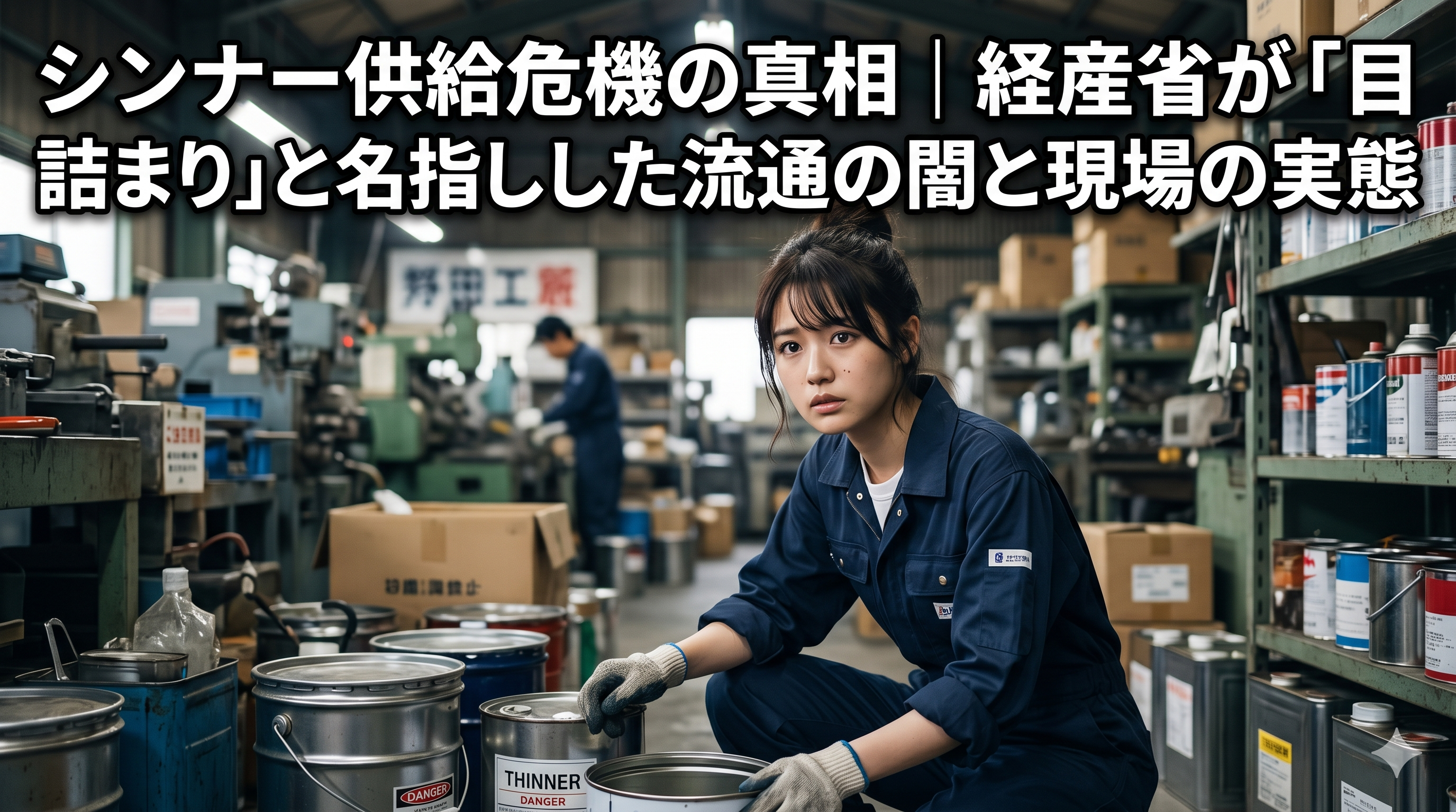 シンナー供給危機の真相｜経産省が「目詰まり」と名指しした流通の闇と現場の実態