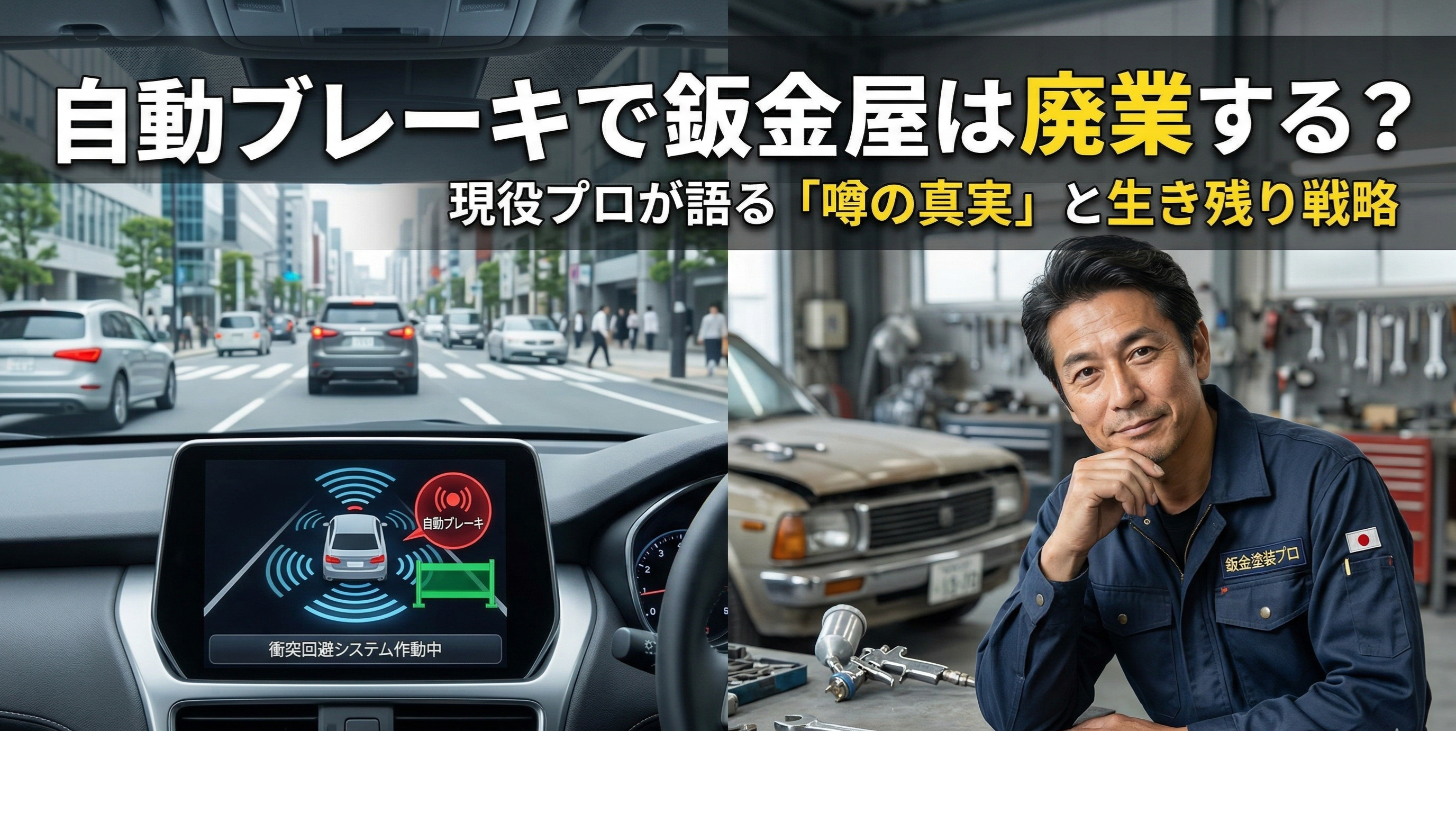 自動ブレーキで鈑金屋は廃業する？現役プロが語る「噂の真実」と生き残り戦略